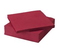 IKEA FANTASTISK - 50 Serviettes En Papier - Paper Napkins. 40 x 40 cm. 3 Plis - Rouge - Red