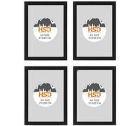 Ikea FISKBO, Lot de 4 Cadres Photo Noir A4 21 x 30 cm
