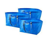 Ikea Frakta - Grand sac pour achats, lessive et rangement, bleu, bleu, L