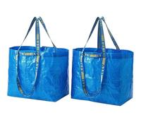 IKEA FRAKTA Lot de 2 sacs de transport, bleu, grand sac de courses, bleu