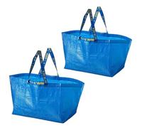 Ikea Frakta Lot de 2 grands sacs à provisions Bleu