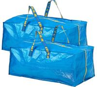 Ikea Frakta Storage Bag,Extra Large Blue (2 Pack)