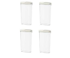 IKEA Ikea 365+ Lot de 4 bocaux pour aliments secs avec couvercle 2,3 l