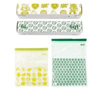Ikea Istad 405.256.85 Lot de 60 sacs alimentaires pour congélation à double joint Vert 6 l et 4,5 l