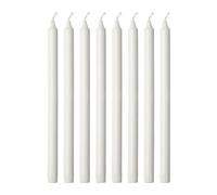 IKEA JUBLA - bougie non parfumée, blanc / 8 pièces - 35 cm