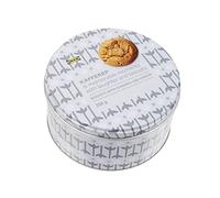 Ikea KAFFEREP Gros biscuits suédois dans une boîte métallique décorative grise Amandes et gingembre, 350 g