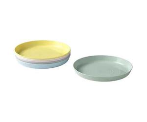 Ikea Kalas 804.613.80 Lot de 6 assiettes pour enfants Sans BPA Passe au micro-ondes et au lave-vaisselle