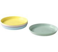 IKEA Kalas - Lot de 6 assiettes pour enfants, coloris pastel assortis, sans BPA