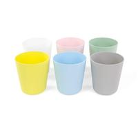 IKEA Kalas Lot de 6 tasses en plastique pour bébé/enfant Couleurs pastel assorties Sans BPA