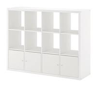 IKEA Kallax 792.782.50 Étagère avec 4 inserts Blanc Taille 57 7/8 x 44 1/8"