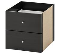 IKEA kALLAX avec 2 tiroirs brun 33 x 33 cm, compatible avec étagère eXPEDIT