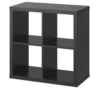 Ikea KALLAX Étagère, 77x77 cm (Noir-Brun)