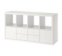 IKEA Kallax Étagère avec 4 inserts 77 x 147 cm