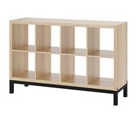 IKEA KALLAX Etagère avec piètement 147x94 cm effet chêne teinté blanc/noir