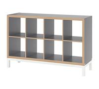 Ikea KALLAX Étagère avec structure 147 x 94 cm Effet bois gris/blanc