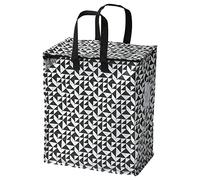 IKEA KNALLA Sac 40 x 25 x 47 cm/47 l, Noir/Blanc