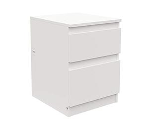 Ikea Kullen Commode avec 2 tiroirs couleur blanche 35 x 49 cm