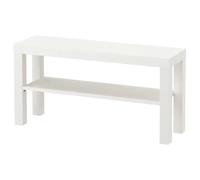 IKEA Lack Meuble TV Blanc 90 x 26 cm, Bois, Breite: 90 cm Tiefe: 26 cm Höhe: 45 cm