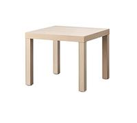 Ikea Table d'appoint Lack 55x55 cm Effet chêne teinté blanc