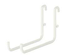 IKEA Lot de 2 crochets Skadis avec revêtement en poudre de polyester Blanc 503.356.18