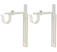 Ikea Lot de 2 supports de tringle à rideaux en acier Blanc