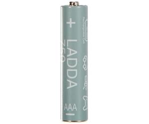 Ikea Lot de 4 Piles Rechargeables 900 HR03 AAA 1,2 V IKE-905.098.19 Banane