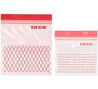 Ikea Lot de 60 sachets de 0,4 l et 30 sacs de 1 l, refermables et réutilisables en plastique vert