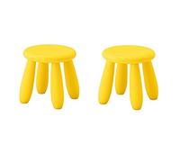 Ikea Mammut Lot de 2 tabourets en plastique pour enfant Jaune