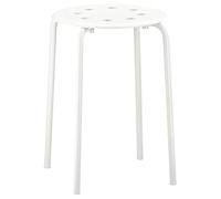 Ikea Marius Steel Tabouret avec revêtement en poudre époxy Blanc
