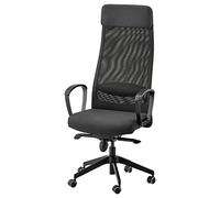 IKEA Markus Chaise de Bureau : réglez la Hauteur et l'angle de Cette Chaise pour Que Votre journée de Travail se sente à l'aise (Gris foncé)