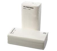 IKEA MOTTAGA Lot de 50 serviettes en papier blanc épais 38 x 38 cm