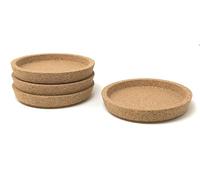 Ikea Plus de 365 Dessous de Verre en liège avec Insert à rainure Profonde 4 (10 cm), protège la Surface de la Table, Excellent Plateau à Bijoux (4, 4 de diamètre)