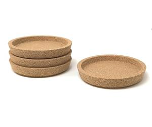 Ikea Plus de 365 Dessous de Verre en liège avec Insert à rainure Profonde 4 (10 cm), protège la Surface de la Table, Excellent Plateau à Bijoux (4, 4 de diamètre)