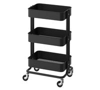 Ikea RASKOG Chariot de rangement décoratif en acier Noir