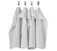 Ikea RINNIG Torchon Blanc/Gris foncé/Motif 45 x 60 cm