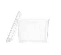 IKEA Samla IKEA Boîte de rangement empilable transparente 65 l avec couvercle 56 x 39 x 42 cm