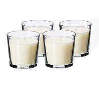 Ikea Sinnlig Lot de 4 bougies parfumées dans verre Vanille douce / naturelle