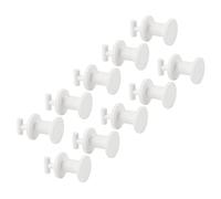 Ikea SKADIS 205.198.88 Lot de 10 mini crochets en plastique pour panneau perforé Skadis Blanc 19 mm