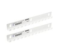 Ikea SKADIS 405.198.87 Lot de 2 supports à crochets, compatibles avec les panneaux perforés SKADIS, blanc, acier, 28 x 3 x 2 cm