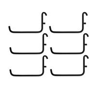 IKEA Skadis Lot de 6 crochets (convient pour tableau perforé Skadis), noir, 6 x 9,5 cm