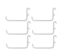 IKEA Skadis Lot de 6 crochets (pour tableau perforé Skadis), blanc, 6 x 9,5 cm