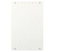 IKEA Skadis Panneau perforé Blanc Taille 14 ¼x22 - Bureau, Pegboard - 4 Hooks - Blanc - Minimaliste et fonctionnel avec finition mate matériaux en fibre de bois acier