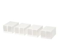Ikea SKUBB - boîte à chaussures, blanc / 4 pièces - 22x34x16 cm