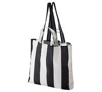 IKEA SKYNKE Sac de transport 45 x 36 cm, rayé/noir/blanc