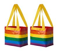 Ikea Storstoma Lot de 2 petits sacs Rainbow Pride 13 l 27 x 27 cm