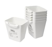 Ikea SUNNERSTA 503.037.35 Lot de 6 récipients de cuisine suspendus en plastique Blanc 12 x 11 x 13 cm 750 ml
