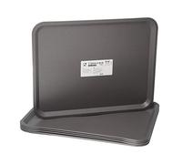 Ikea Tilgangg Ensemble de 5 plateaux de service en plastique 37 x 29 cm Gris