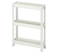 Ikea Vesken 004.712.22 Chariot Blanc 21 1/4 x 7 1/8 x 28