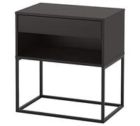 Ikea Vikhammer Table de chevet Noir