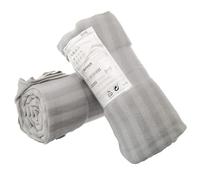 Ikea Vitmossa Lot de 2 jetés de canapé en polaire Gris 120 x 160 cm